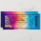 ゴールデンパーティーチケット招待状 招待状 (正面/裏面)