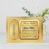 ゴールデンパーティーチケット招待状 招待状 (スタンド正面)