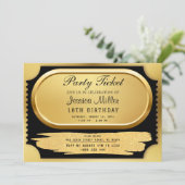 ゴールデンパーティーチケット招待状 招待状 (スタンド正面)