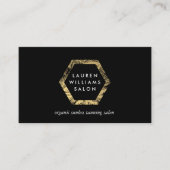 ゴールデンパームススプレータンニングサロンロゴオンブラック 名刺 (正面)