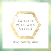 ゴールデンパームススプレータンニングサロンロゴオンホワイト ウィンドウサイン (シート3)