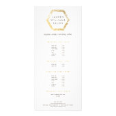 ゴールデンパームススプレータンニングサロンロゴオンホワイト ラックカード (正面)