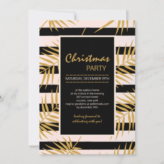 ゴールデンパームズ招待状 招待状 (正面)