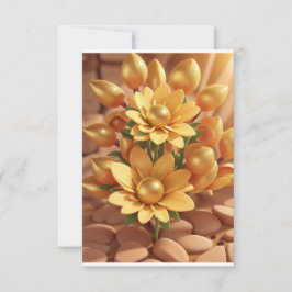 ゴールデンパールフラワー 招待状