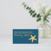 ゴールデンヒトデ、ボーティシャン、美しいサロン 名刺 (スタンド正面)