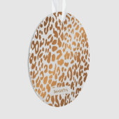 ゴールデンヒョウ柄 オーナメント (正面)