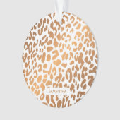 ゴールデンヒョウ柄 オーナメント (正面)
