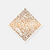 ゴールデンヒョウ柄 スタンダードカクテルナプキン (角)