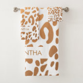 ゴールデンヒョウ柄 バスタオルセット (インサイチュ)