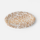 ゴールデンヒョウ柄 ペーパープレート (アングル)