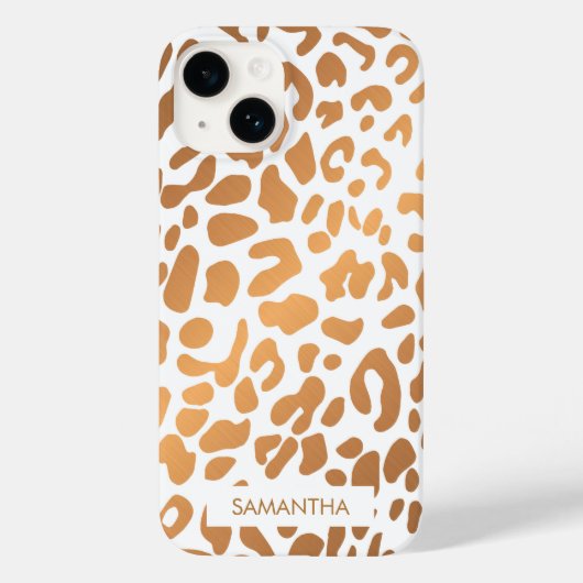 ゴールデンヒョウ柄 Case-Mate iPhoneケース (裏面)