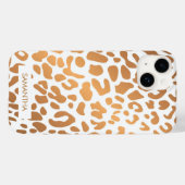 ゴールデンヒョウ柄 Case-Mate iPhoneケース (裏面 (横))
