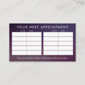 ゴールデンヒーリングハンズエネルギースパイラルアポイントメント 名刺 (裏面)