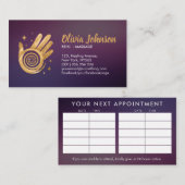 ゴールデンヒーリングハンズエネルギースパイラルアポイントメント 名刺 (正面/裏面)