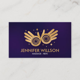 ゴールデンヒーリングハンドエナジーススパイラルON VIOLET 名刺