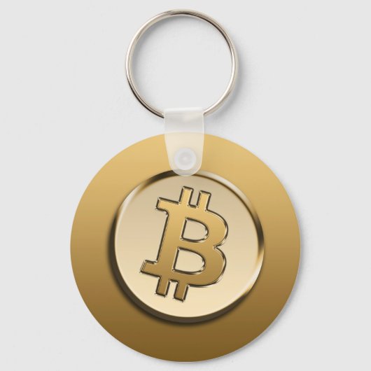 ゴールデンビットコインキーリング キーホルダー (正面)