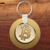 ゴールデンビットコインキーリング キーホルダー (正面)