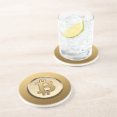 ゴールデンビットコインサンドストーン コースター (側面)