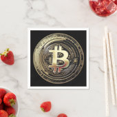 ゴールデンビットコイン スタンダードカクテルナプキン (インサイチュ)