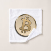 ゴールデンビットコイン バスタオル セット (ウォッシュタオル)