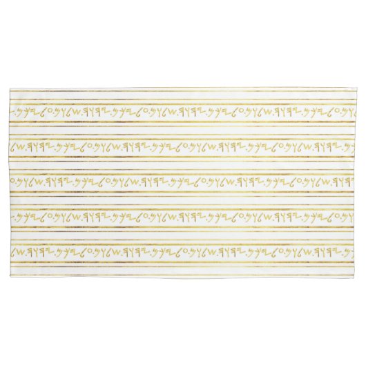 ゴールデンビブリックことわざパレオへブルフェイクフォイル 枕カバー (正面)