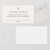 ゴールデンビーおむつラッフルインサートカード エンクロージャーカード (正面/裏面)