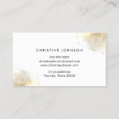 ゴールデンビーのロゴフェイクをグリッターの水彩 名刺 (裏面)