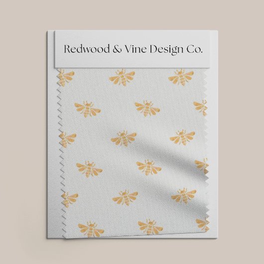 ゴールデンビーの水彩模様 ファブリック