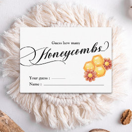 ゴールデンビーの赤ちゃんシャワーは、どれだけのハネコブを推測 エンクロージャーカード