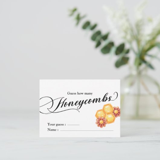 ゴールデンビーの赤ちゃんシャワーは、どれだけのハネコブを推測 エンクロージャーカード (スタンド正面)