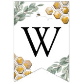 ゴールデンビーアンドユーカリカスタム文字 バンティングフラッグ (第1の旗)