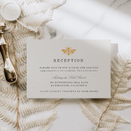 ゴールデンビーウォーターカラーウェディングレセプション エンクロージャーカード