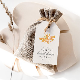 ゴールデンビーウォーターカラーブライダルシャワーフリット ギフトタグ