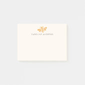 ゴールデンビーウォーターパーソナライズされたカラー ポストイット (正面)