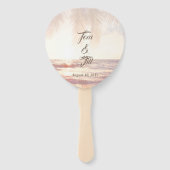 ゴールデンビーチウォーター結婚カラー ハンドファン (正面)