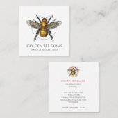 ゴールデンビーファームズハニーアピールビーキーパー スクエア名刺 (正面/裏面)