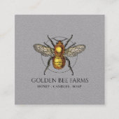 ゴールデンビーファームズハニープロダクツクラフト スクエア名刺 (正面)