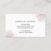 ゴールデンビーフェイクオングリッターウォーターカラーハニカム 名刺 (裏面)