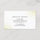 ゴールデンビーフェイクオングリッターハニカム 名刺 (裏面)