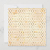 ゴールデンビーベイビーシャワー招待状 招待状 (裏面)