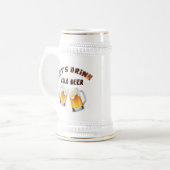 ゴールデンビールを飲もう ビールジョッキ (正面左)