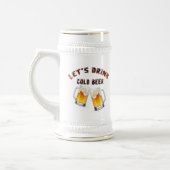 ゴールデンビールを飲もう ビールジョッキ (左)