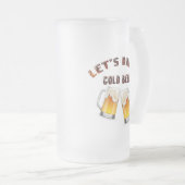 ゴールデンビールを飲もう フロストグラスビールジョッキ (正面右)
