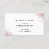 ゴールデンビーロゴパープルハニカム 名刺 (裏面)