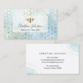 ゴールデンビーロゴブルーハニカム 名刺 (正面/裏面)