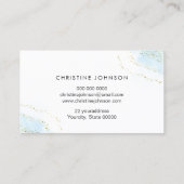 ゴールデンビーロゴブルーハニカム 名刺 (裏面)