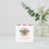 ゴールデンビー養蜂工場または養蜂工場の蜂蜜の製品 スクエア名刺 (スタンド正面)