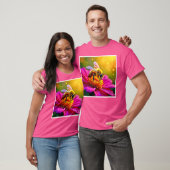 ゴールデンビー フラワー マジックライト デザイン Tシャツ (ユニセックス)