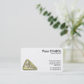 ゴールデンピザシンボル 名刺 (スタンド正面)