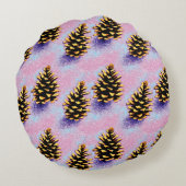 ゴールデンピネコーンラウンドピロー ラウンドクッション (裏面)